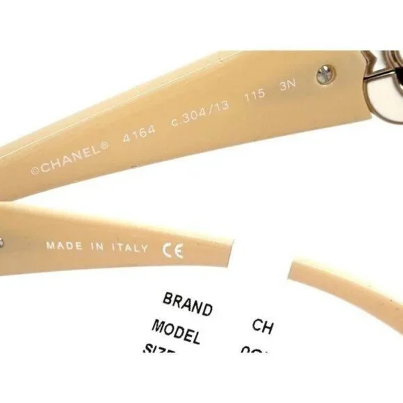 NEW CHANEL CC Logo Vintage Shield Gradient Frameless Sunglasses Camellia - Picture 10 of 10